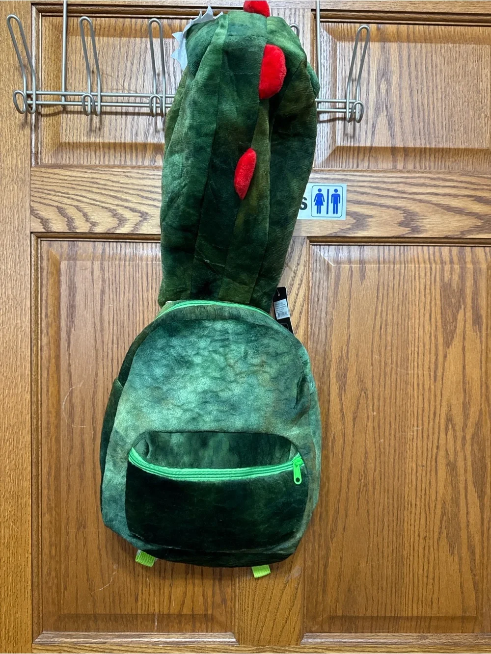 Kids Green Dinosaur Removable Hooded Costume Backpack - Unbranded